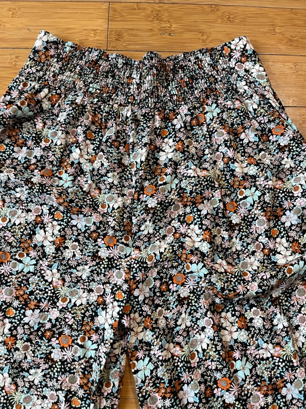 NATURAL LIFE Floral Boho Wide-Leg Palazzo Pants 100% Rayon - Picture 9 of 9